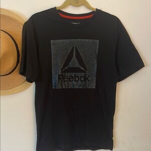 REEBOK Men’s Graphic T-Shirt Top Small Grey Polyester